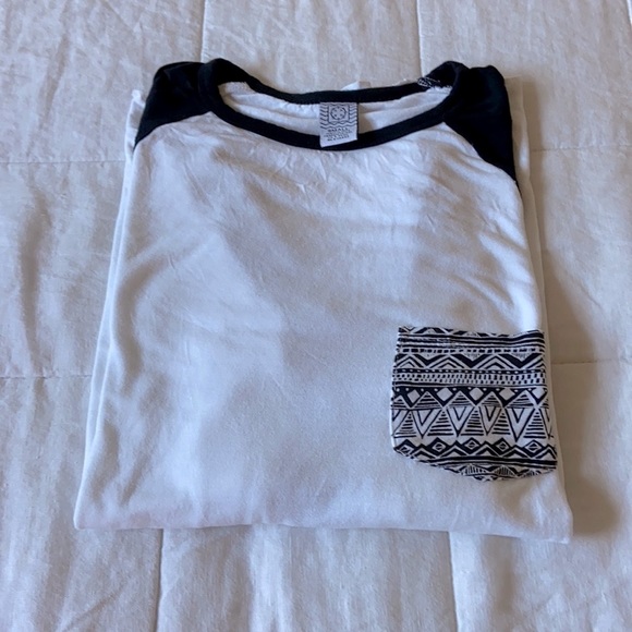 Empyre 3/4 Sleeve Tribal Pocket Baseball Tee - Picture 3 of 7